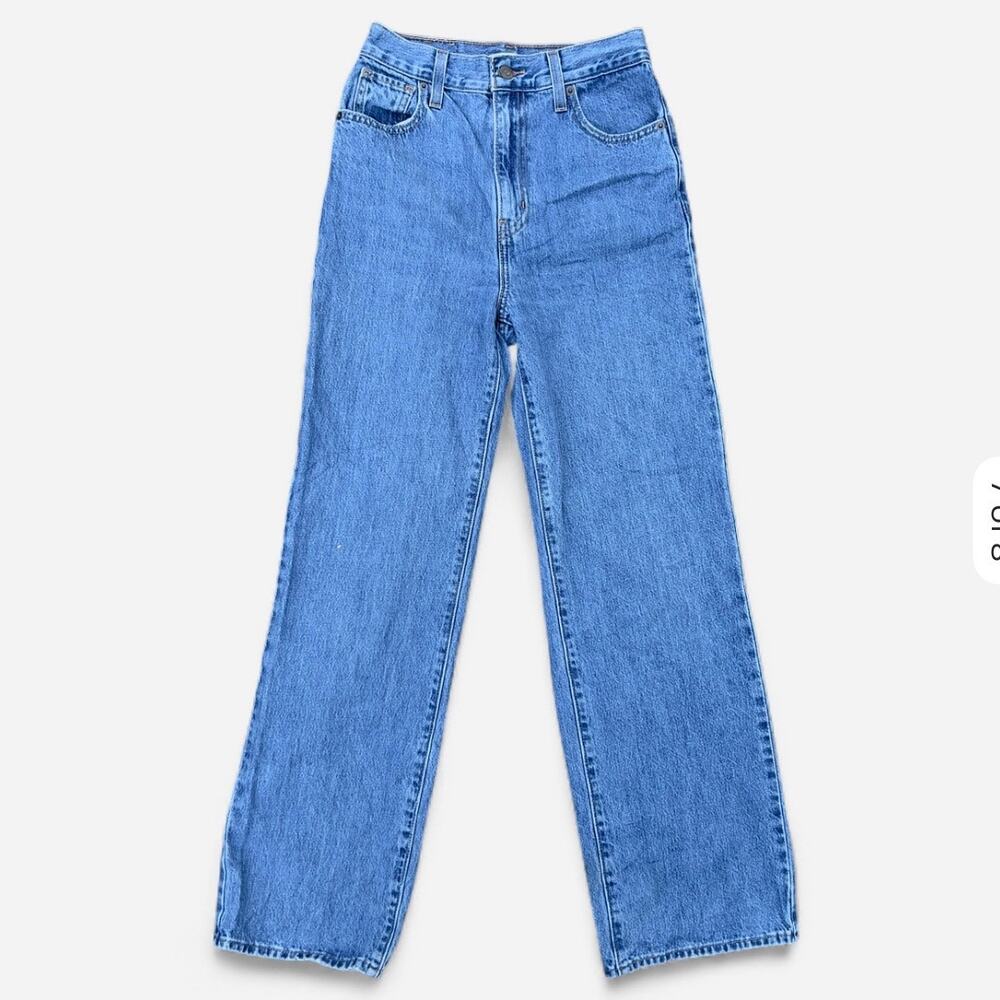 Levi’s Premium Denim Light Wash High Rise Straight Leg Jeans